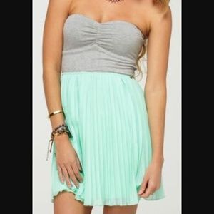 Roxy Mint and Grey Dress, Size XS, NWT